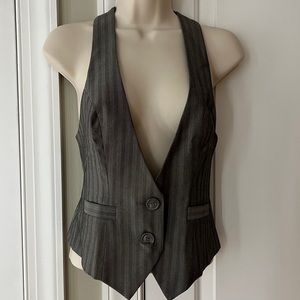 Express Design Studio Striped Two Button Vest Size 2